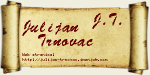 Julijan Trnovac vizit kartica